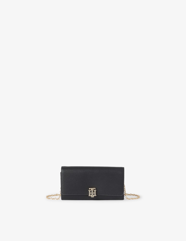 rinascente Tommy Hilfiger Pochette con catena Outline - Nero