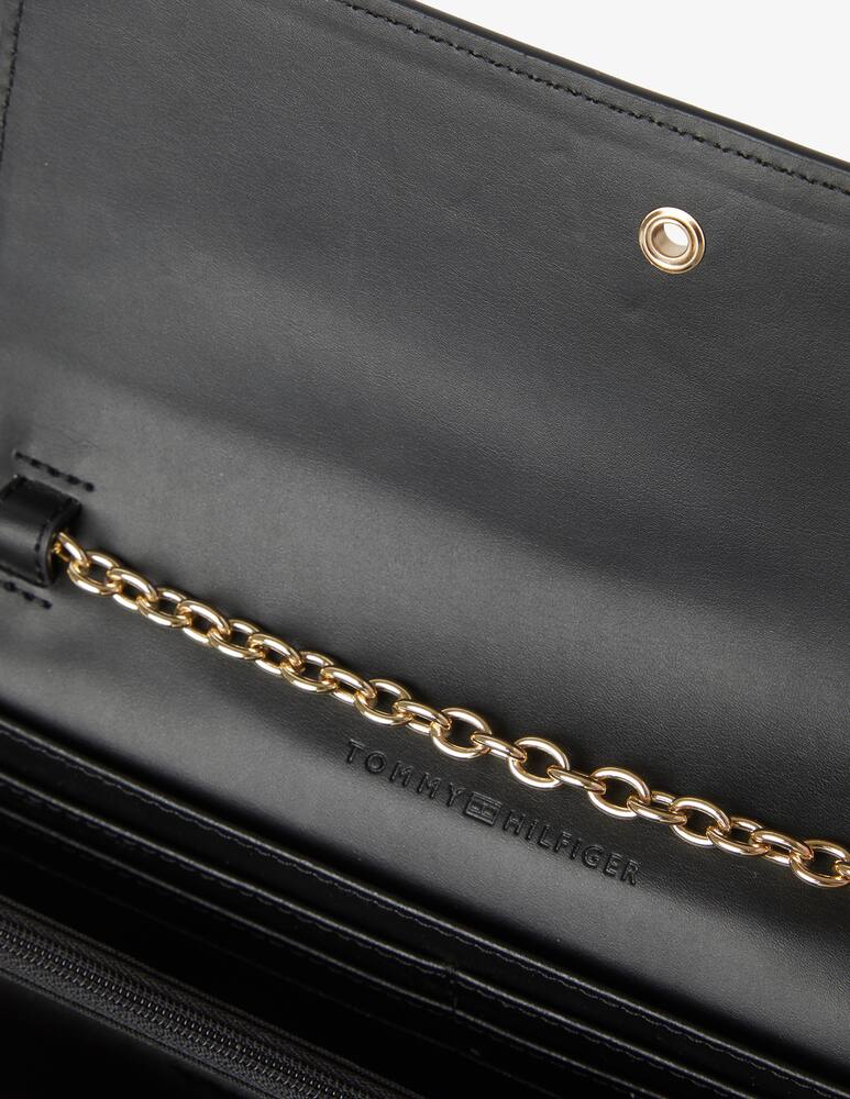 rinascente Tommy Hilfiger Pochette con catena Outline - Nero
