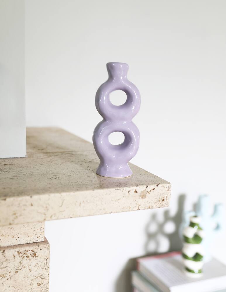 rinascente & Klevering Candleholder Loop Lilac