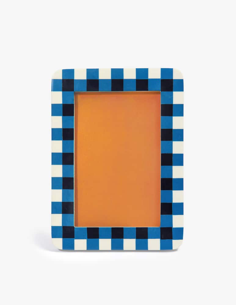 rinascente & Klevering Cornice Per Foto Vichy Rettangolare Blu