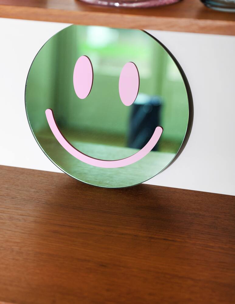 rinascente & Klevering Specchio Smile Rosa