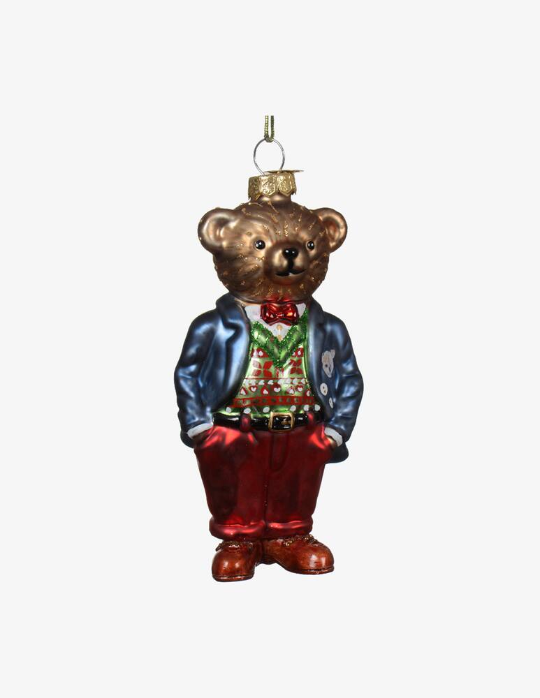rinascente Kaemingk Bear Glass Ornament