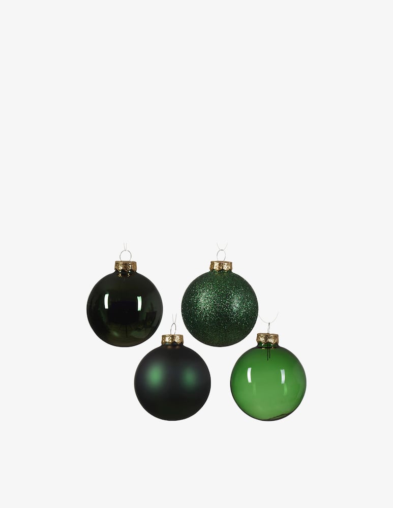 Kaemingk Palline vetro shiny mat box 42pz - immagine 2