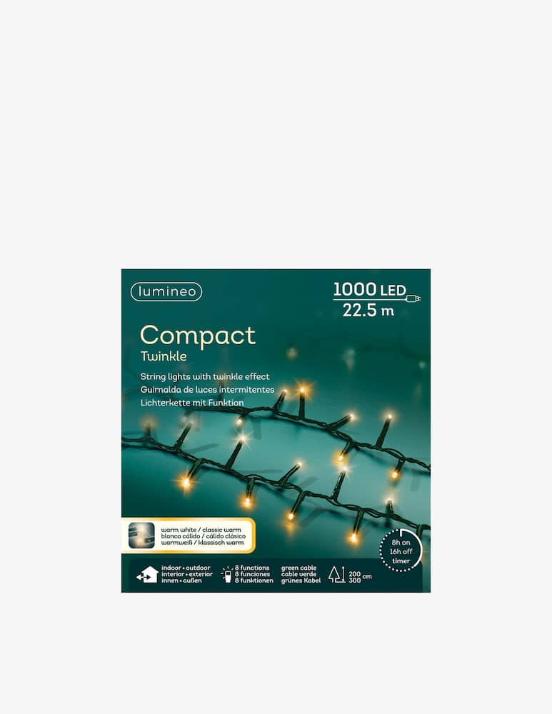 Kaemingk Lumineo LED compact 8 funzioni effetto twinkle outdoor 2250cm - immagine 1 Kaemingk Lumineo LED compact 8 funzioni effetto twinkle outdoor 2250cm - immagine 1