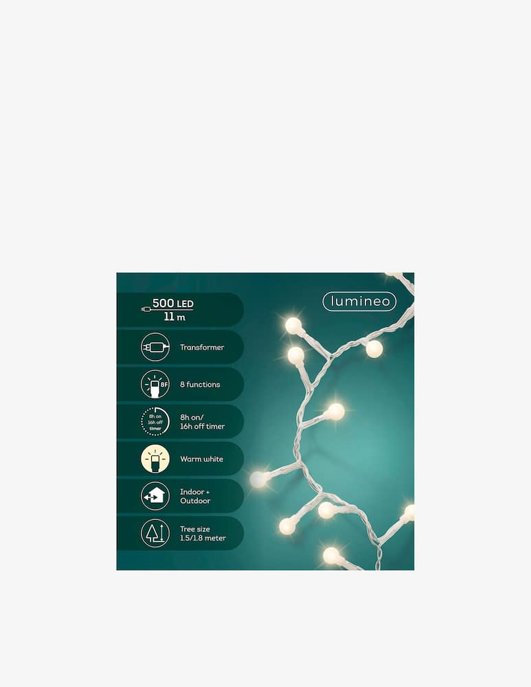 Kaemingk Lumineo LED cherry 8 funzioni effetto twinkle outdoor 1100cm - immagine 5 Kaemingk Lumineo LED cherry 8 funzioni effetto twinkle outdoor 1100cm - immagine 5