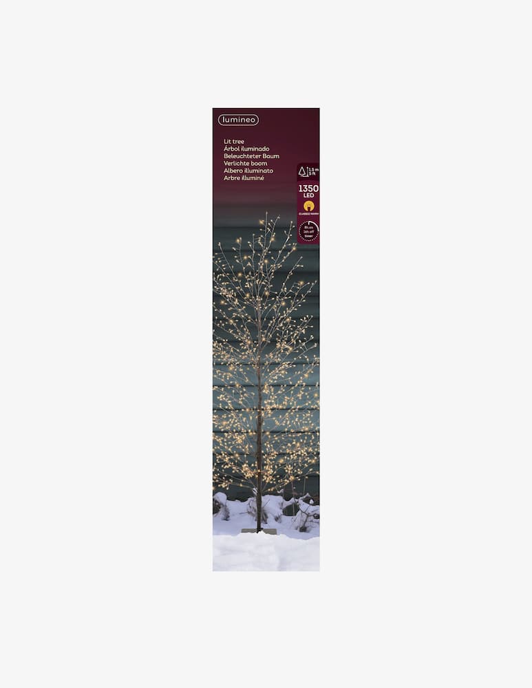 Kaemingk Albero micro LED uso esterno eff. flash - immagine 2 Kaemingk Albero micro LED uso esterno eff. flash - immagine 2