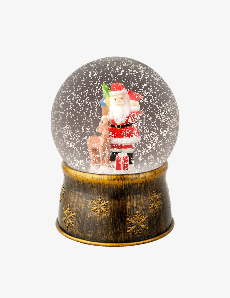 rinascente Kaemingk Boule De Neige Babbo Natale Led