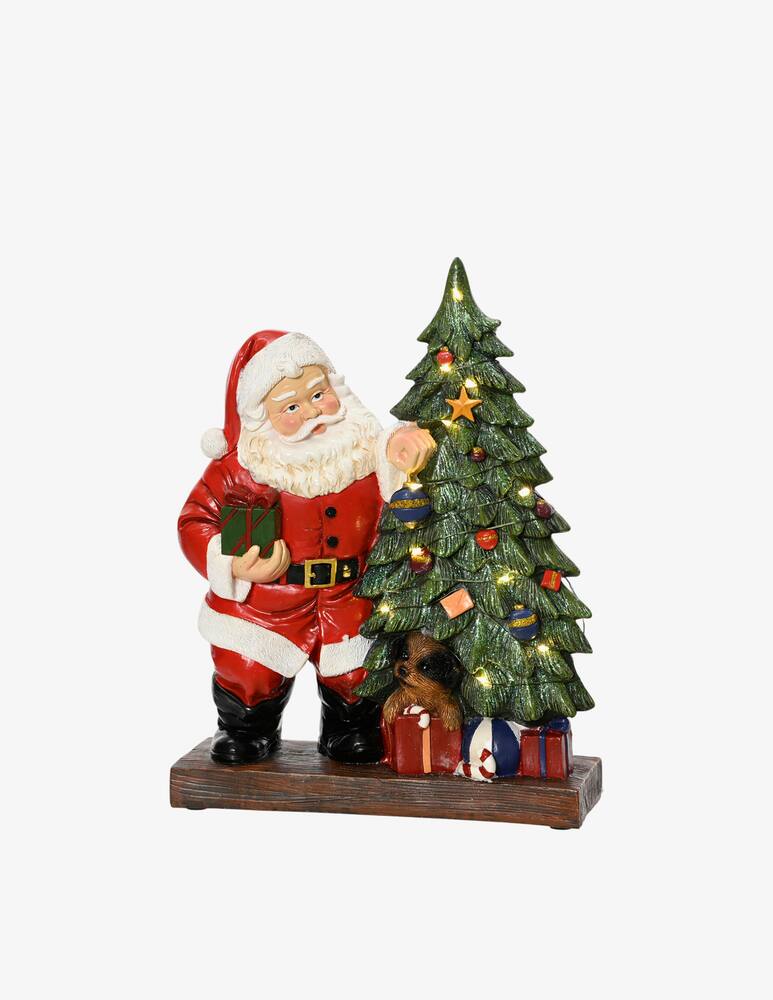 rinascente Kaemingk Babbo Natale Con Albero Micro Led