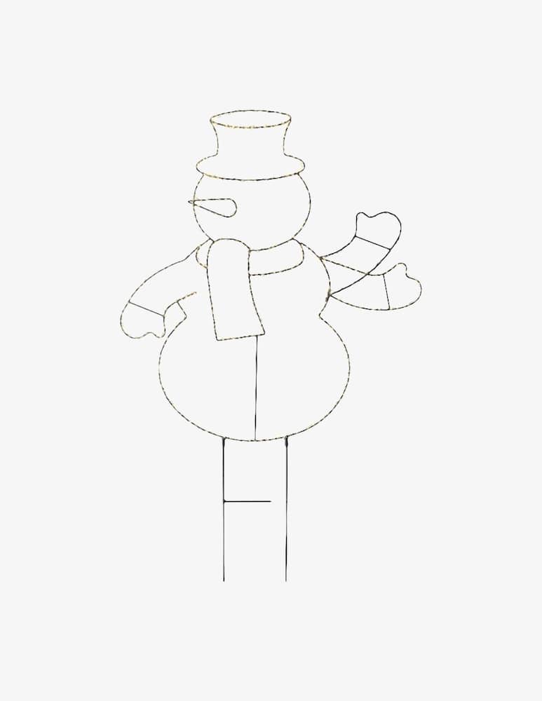 Kaemingk Outdoor Snowman Black/White - picture 1 Kaemingk Outdoor Snowman Black/White - picture 1