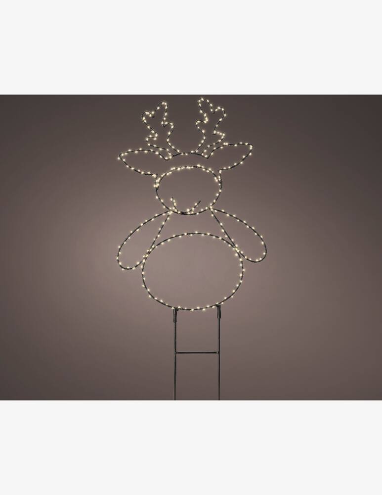 rinascente Kaemingk Renna Micro Led Outdoor Nero/Bianco