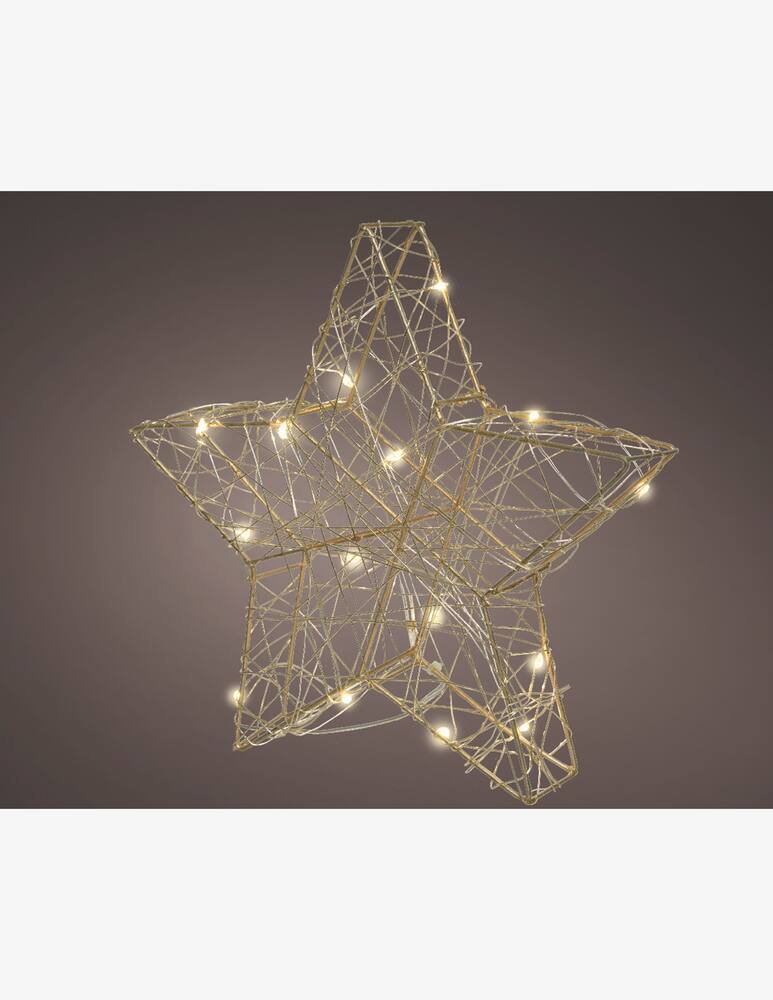 Kaemingk Micro Led Star Fixed Gold/Warm White 30L Indoor - picture 2 Kaemingk Micro Led Star Fixed Gold/Warm White 30L Indoor - picture 2