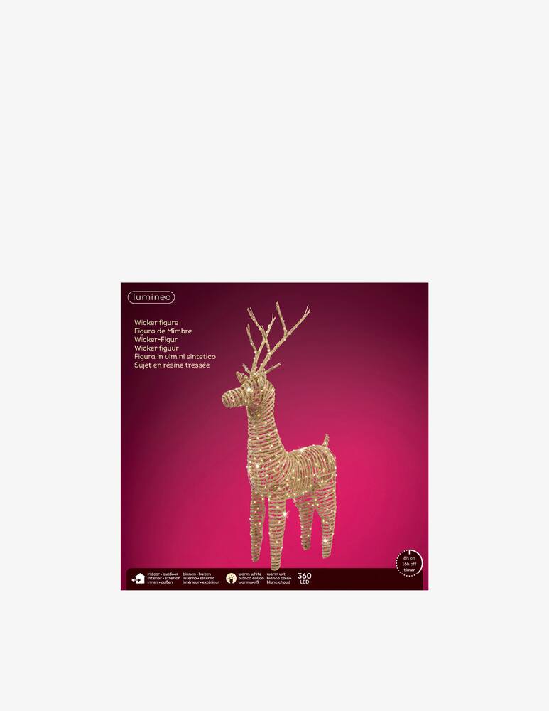 rinascente Kaemingk Reindeer Micro Led Outdoor Fixed Light Natural/Warm 360L