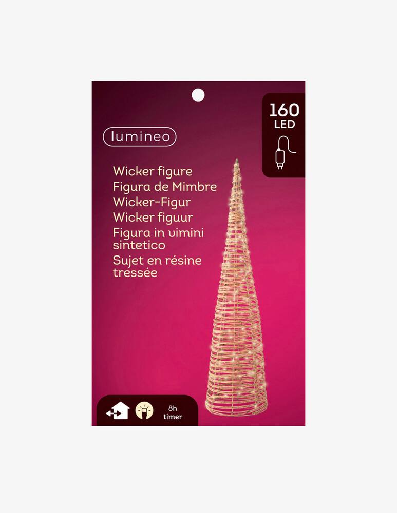 rinascente Kaemingk Albero Di Natale Cone Micro Led Outd. Natural Warm d.23160L
