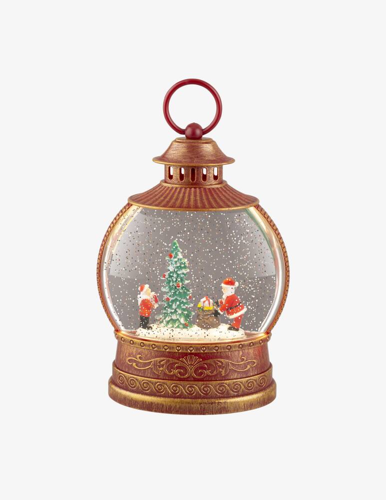 rinascente Kaemingk Lanterna Con Babbo Natale E Albero