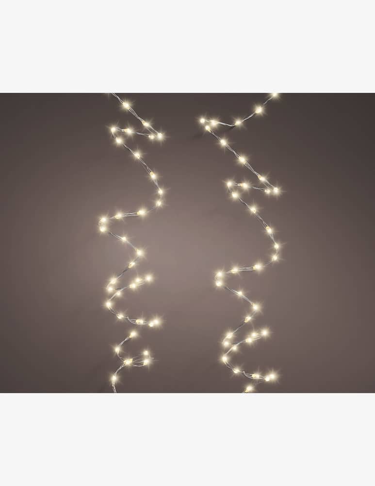 rinascente Kaemingk Micro Led Lights 8 Functions Outdoor Silver/Warm Wht 567L