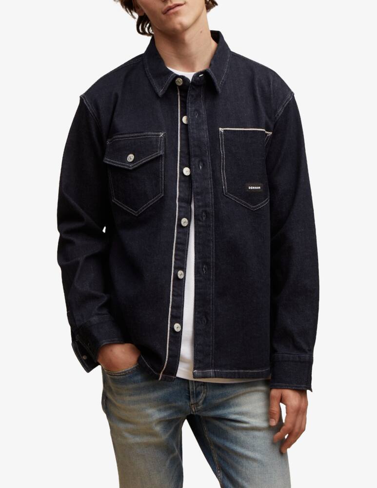 rinascente Denham Sovracamicia denim scuro stitch