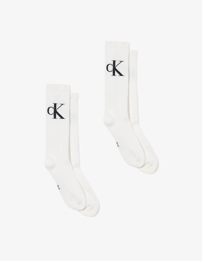 Calvin Klein Calze monogram 2 pack CK - immagine 1