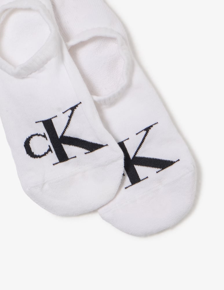 Calvin Klein Calze footie monogram 2 pack - immagine 2 Calvin Klein Calze footie monogram 2 pack - immagine 2