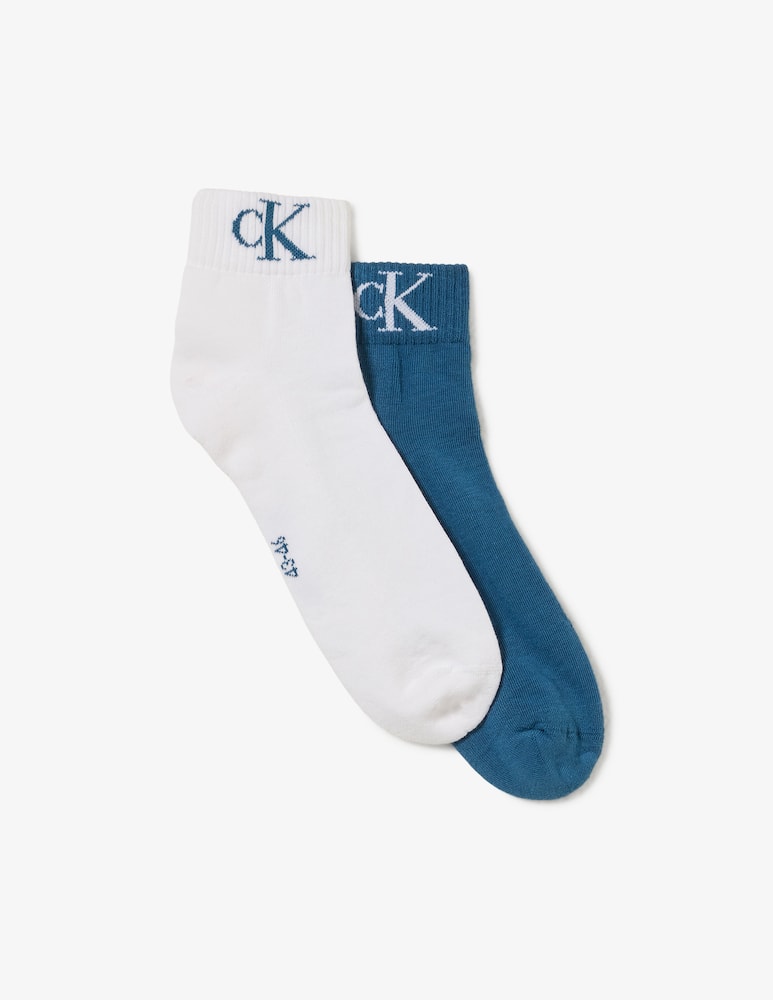 rinascente Calvin Klein Calze quarter monogram 2 pack