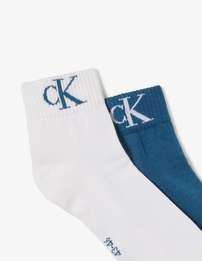 rinascente Calvin Klein Calze quarter monogram 2 pack
