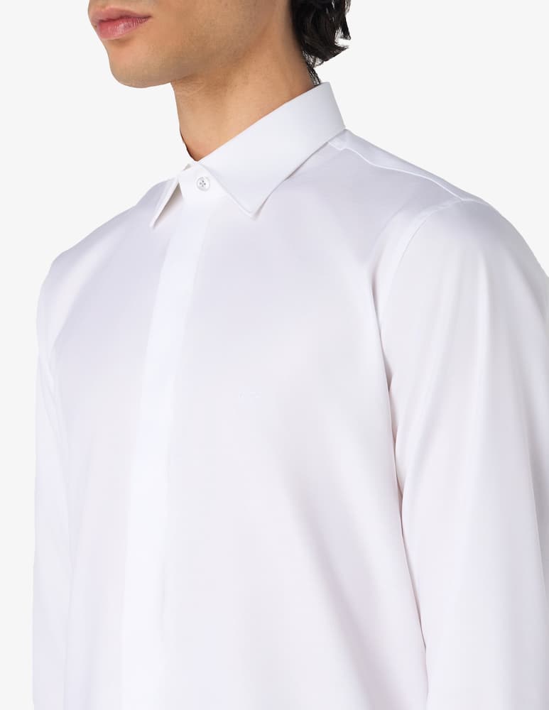 rinascente Michael Kors Camicia cerimonia con gemelli slim fit easy care