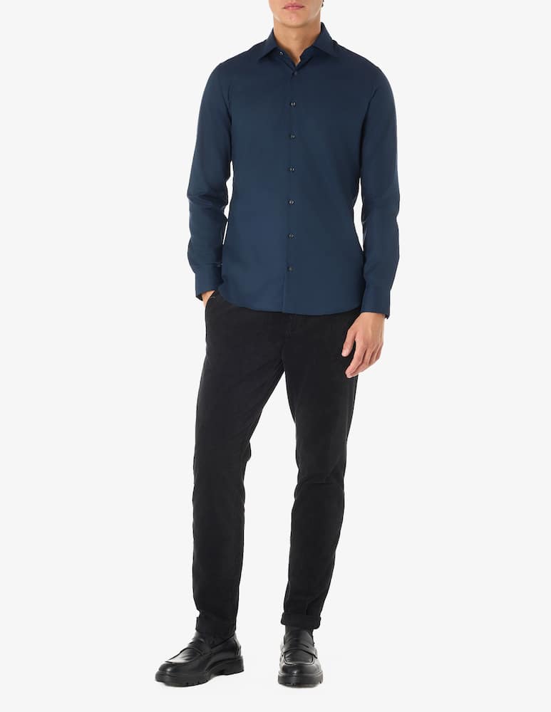 rinascente Michael Kors Solid dobby slim fit shirt