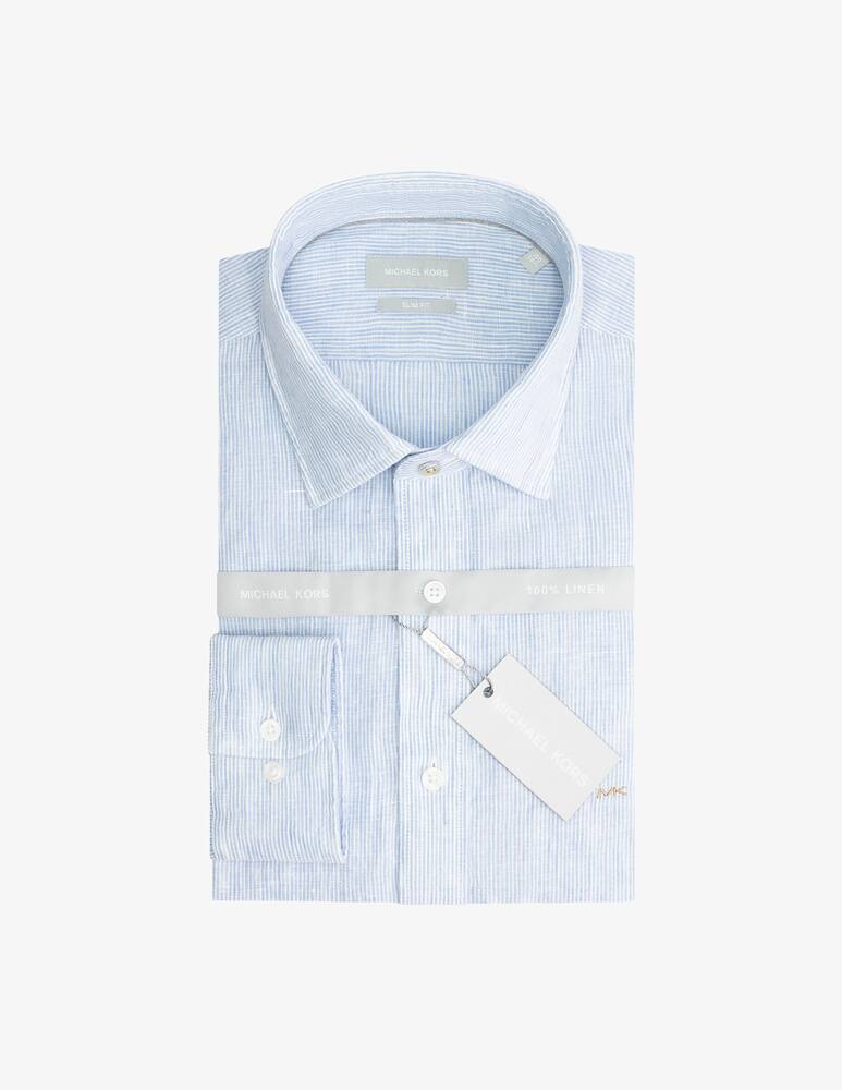rinascente Michael Kors Camicia slim fit lino rigato
