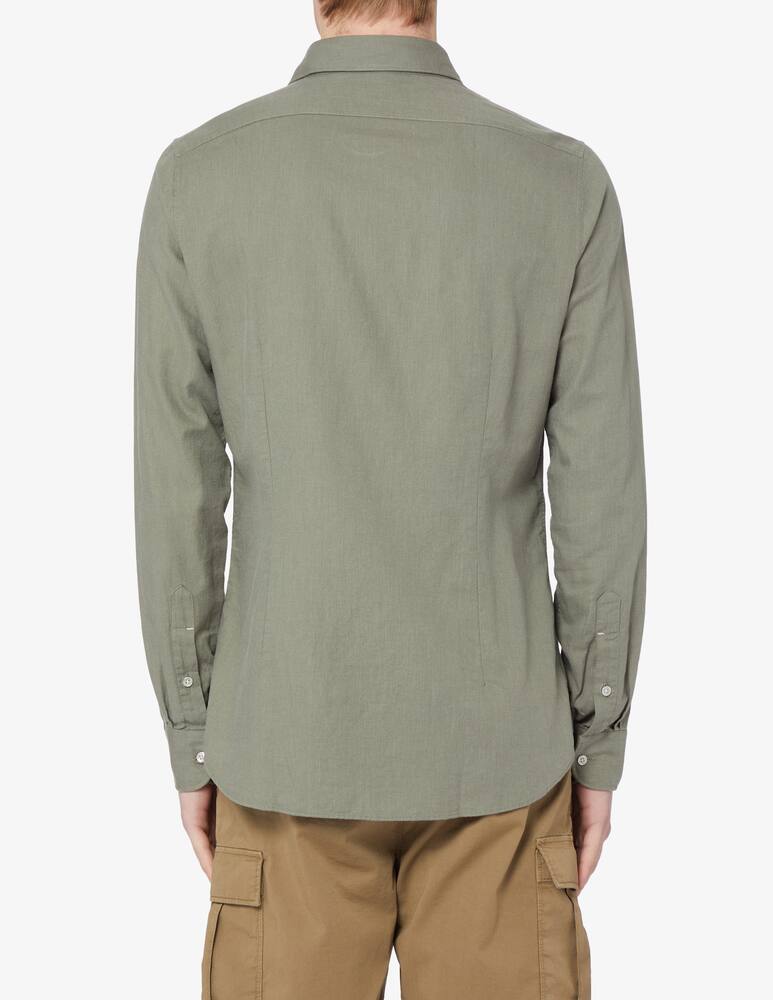 rinascente Michael Kors Cotton linen slim fit shirt 