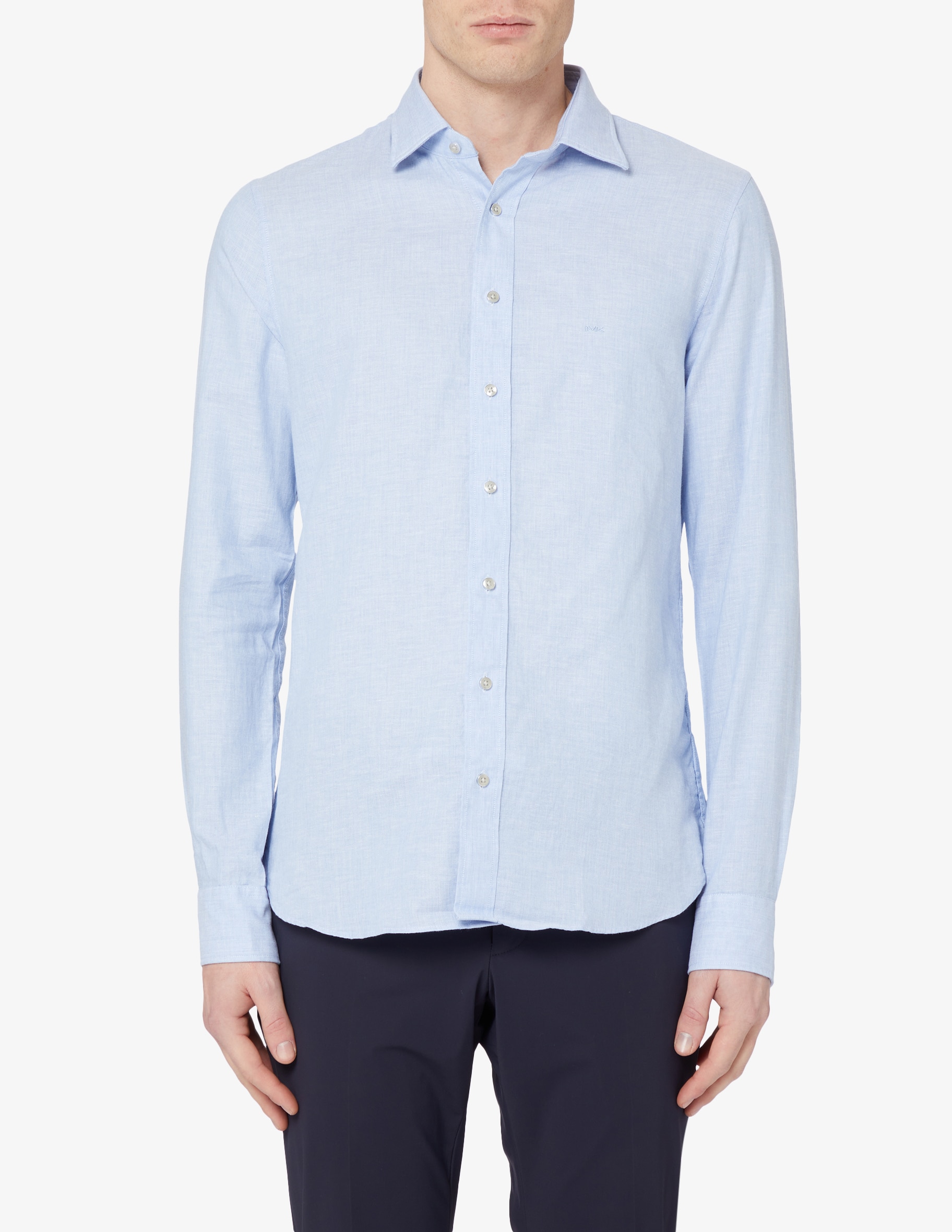Michael Kors camicia uomo manica lunga slim fit blu main image 0