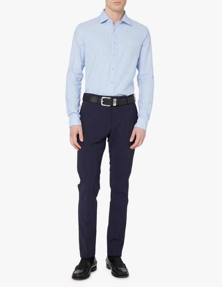 rinascente Michael Kors Camicia in cotone e lino slim fit 