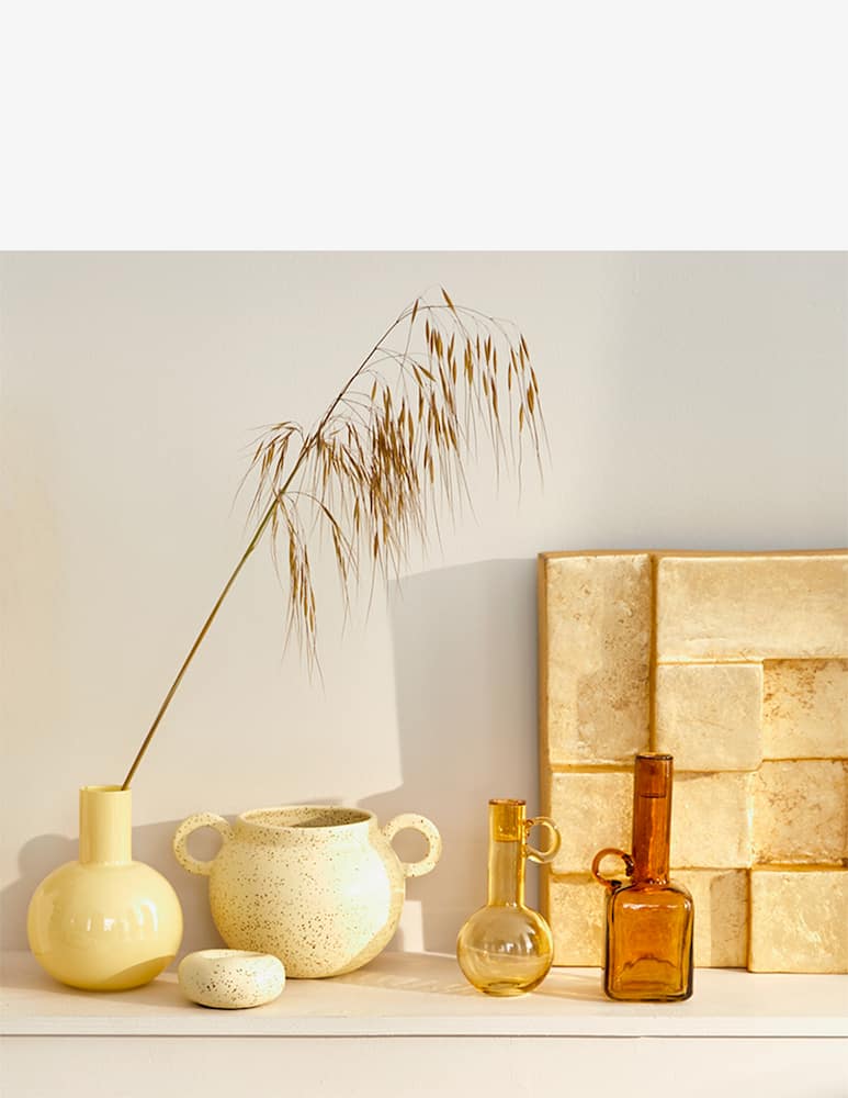 rinascente Urban Nature Culture Culture Vase Collo French Vanilla, Xs - Giallo