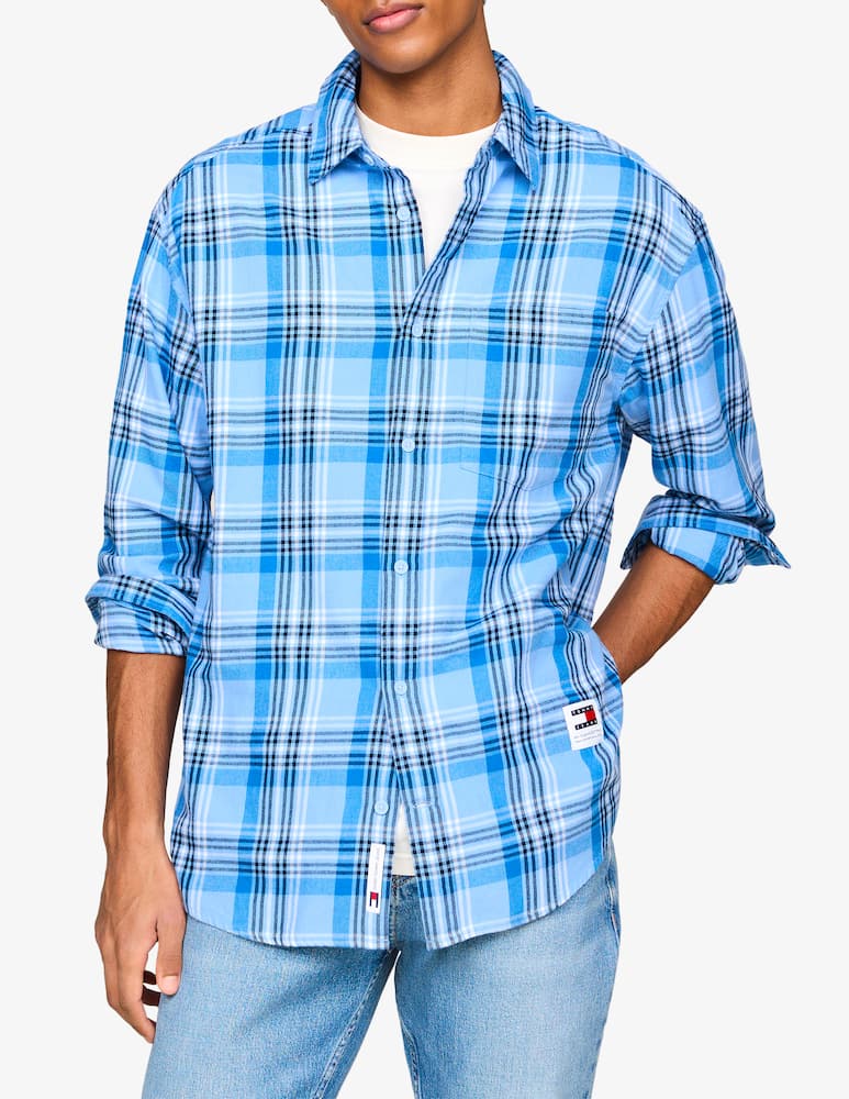 Tommy Jeans Camicia maniche lunghe check flanellina - immagine 1 Tommy Jeans Camicia maniche lunghe check flanellina - immagine 1