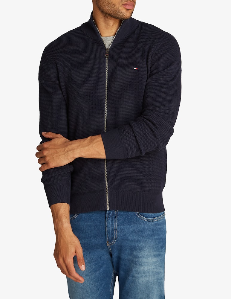 Tommy Hilfiger Felpa con zip struttura - immagine 1 Tommy Hilfiger Felpa con zip struttura - immagine 1
