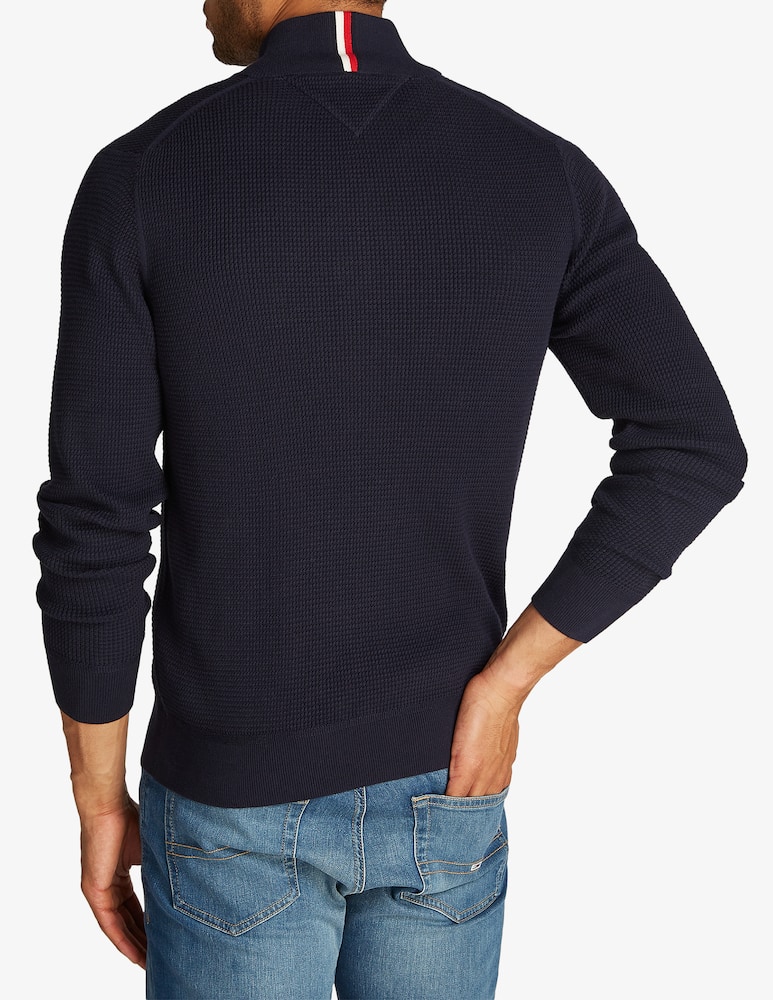 Tommy Hilfiger Felpa con zip struttura - immagine 2 Tommy Hilfiger Felpa con zip struttura - immagine 2