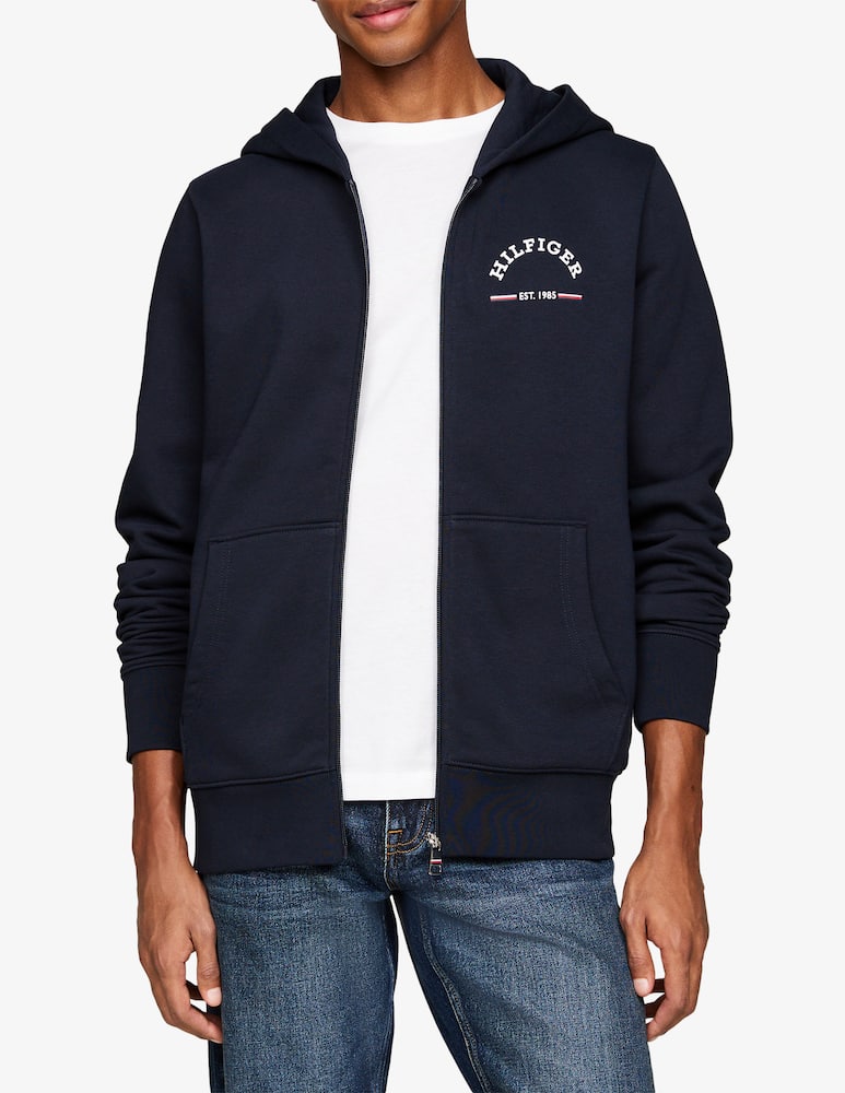 Tommy Hilfiger Felpa con cappuccio e zip roundall logo - immagine 1 Tommy Hilfiger Felpa con cappuccio e zip roundall logo - immagine 1