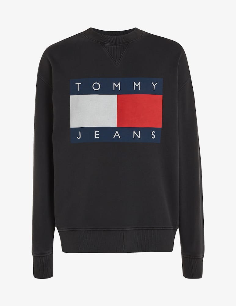 Tommy Jeans Felpa girocollo relaxed fit big flag - immagine 1 Tommy Jeans Felpa girocollo relaxed fit big flag - immagine 1