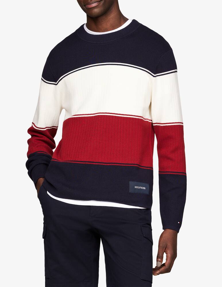 Tommy Hilfiger Maglia girocollo in cotone - immagine 1 Tommy Hilfiger Maglia girocollo in cotone - immagine 1