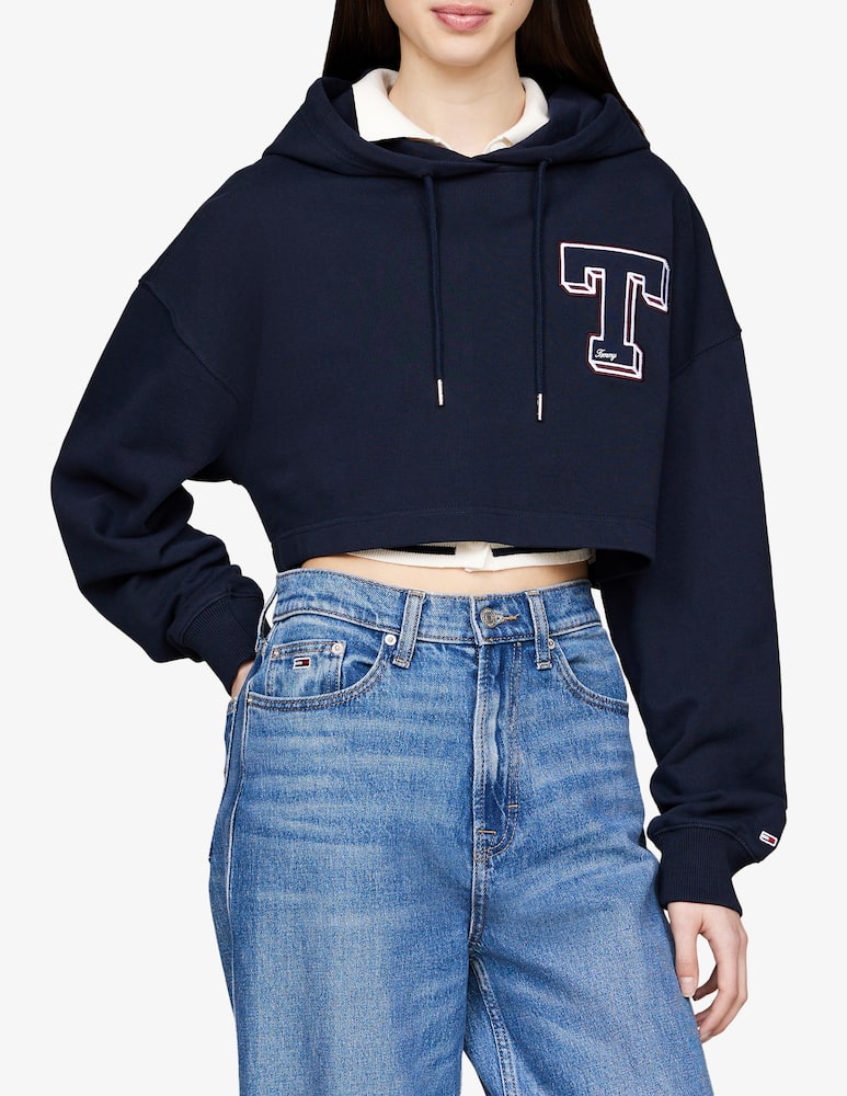 Tommy Jeans Felpa con cappuccio in cotone - immagine 1
