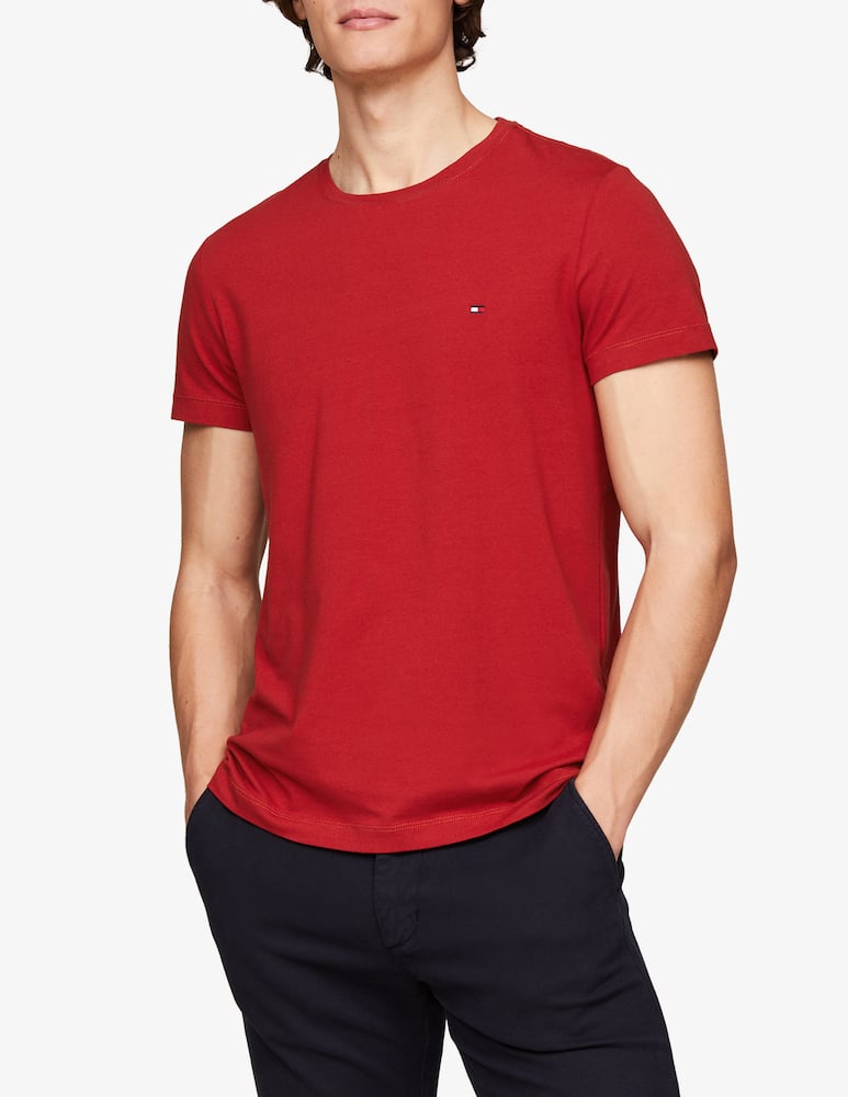 Tommy Hilfiger Maglietta loghino stretch slim - immagine 1 Tommy Hilfiger Maglietta loghino stretch slim - immagine 1