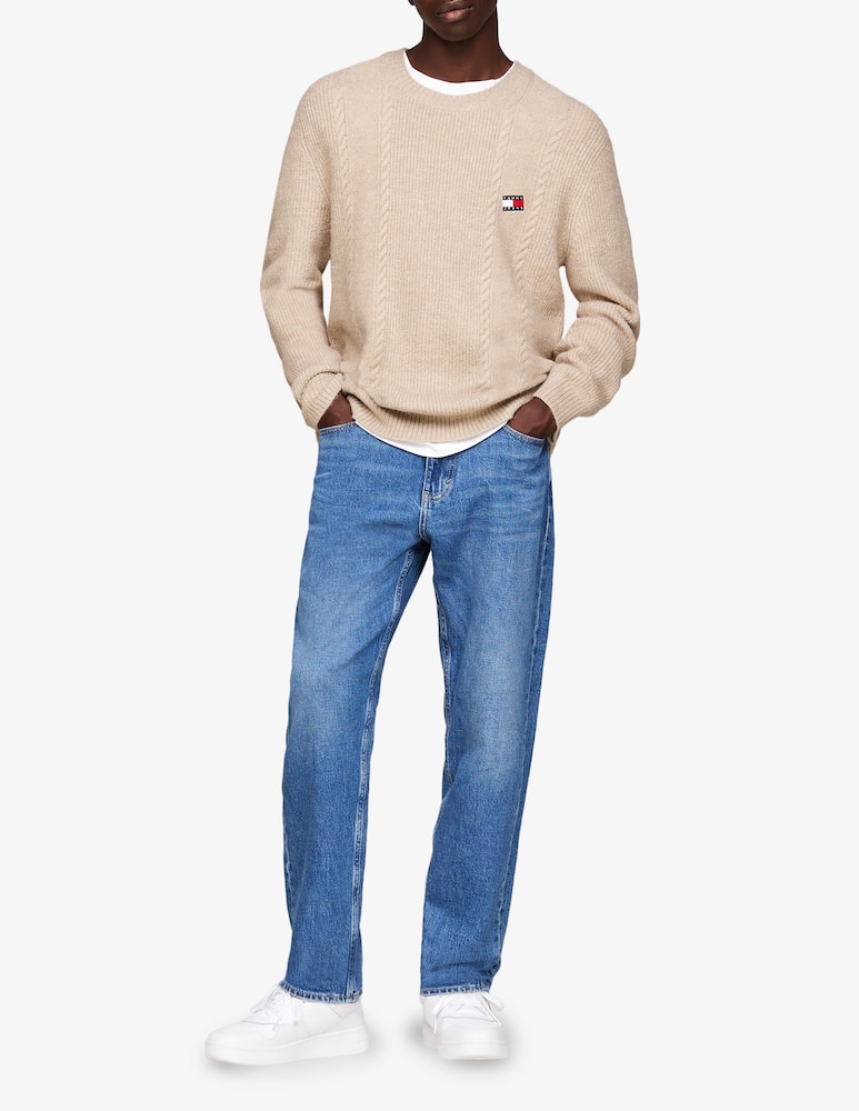 rinascente Tommy Jeans Maglia girocollo treccia badge