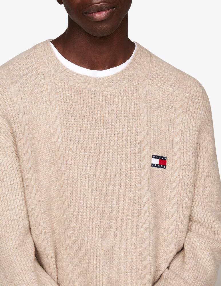 rinascente Tommy Jeans Maglia girocollo treccia badge