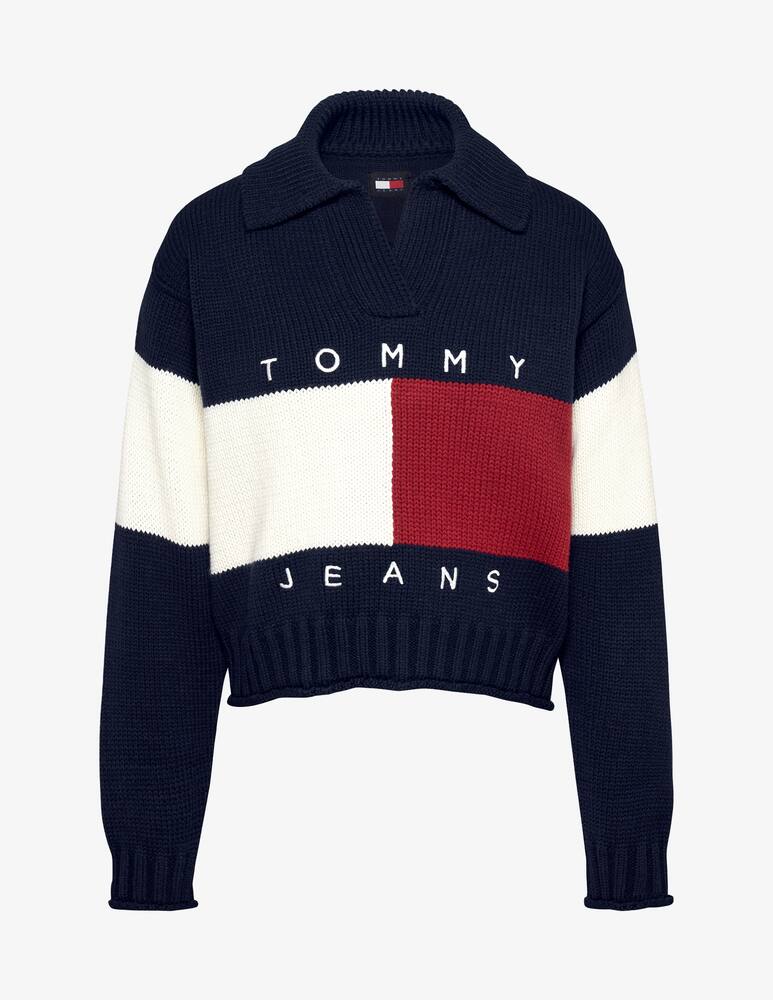 rinascente Tommy Jeans Maglione a polo con badge