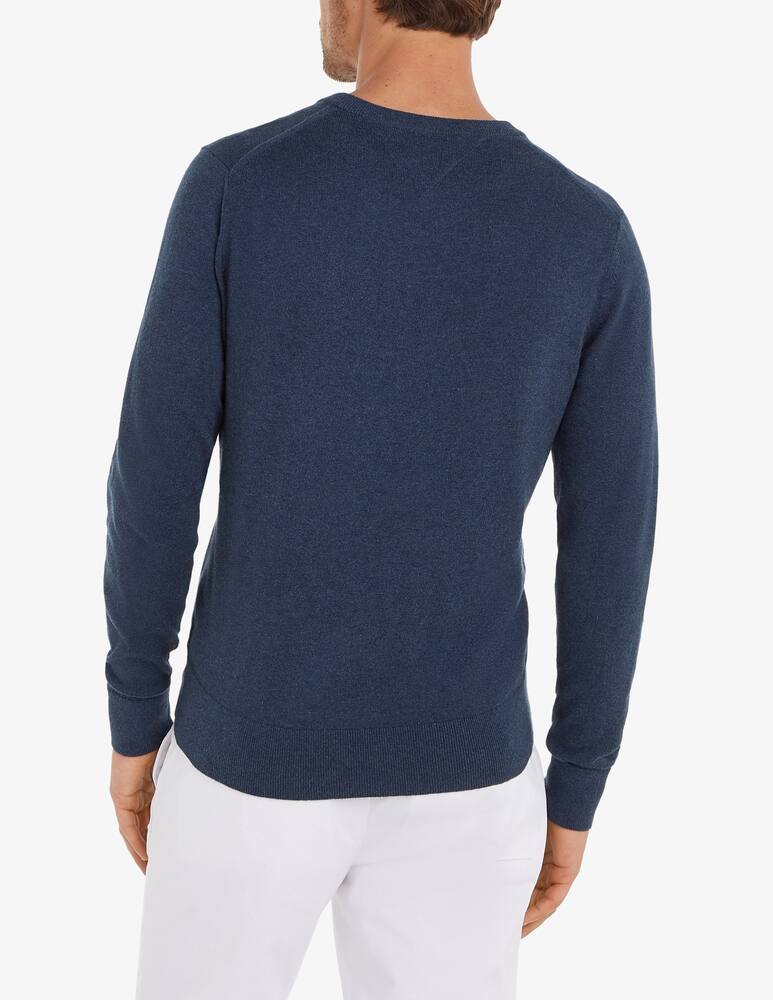 rinascente Tommy Hilfiger Maglia collo a v in cotone e cashmere