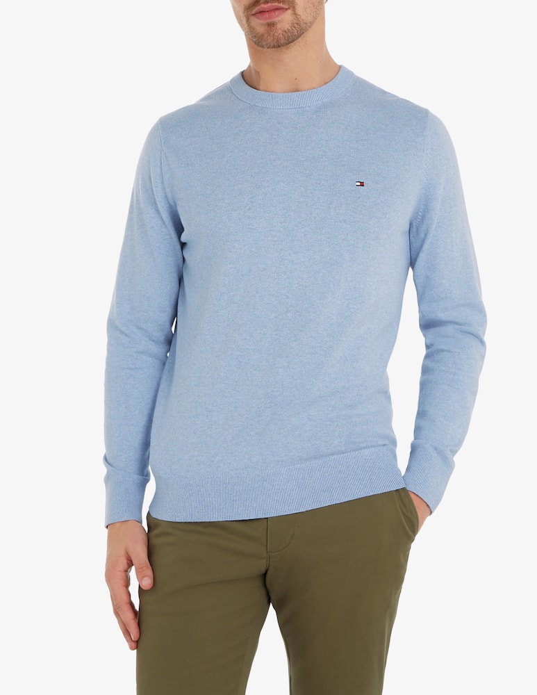 Tommy Hilfiger Maglia girocollo in cotone e cashmere - immagine 1 Tommy Hilfiger Maglia girocollo in cotone e cashmere - immagine 1