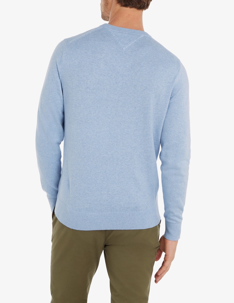 Tommy Hilfiger Maglia girocollo in cotone e cashmere - immagine 2 Tommy Hilfiger Maglia girocollo in cotone e cashmere - immagine 2