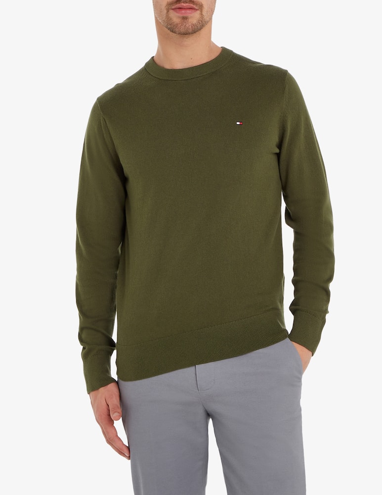 Tommy Hilfiger Maglia girocollo in cotone e cashmere - immagine 1 Tommy Hilfiger Maglia girocollo in cotone e cashmere - immagine 1