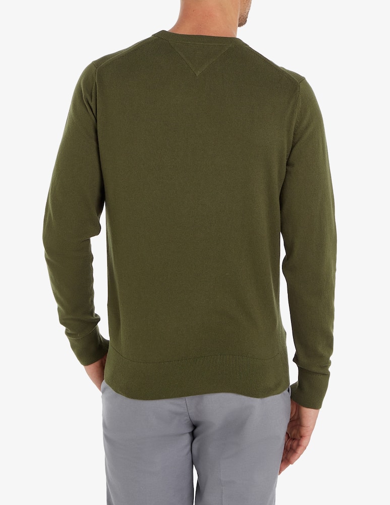 Tommy Hilfiger Maglia girocollo in cotone e cashmere - immagine 2 Tommy Hilfiger Maglia girocollo in cotone e cashmere - immagine 2