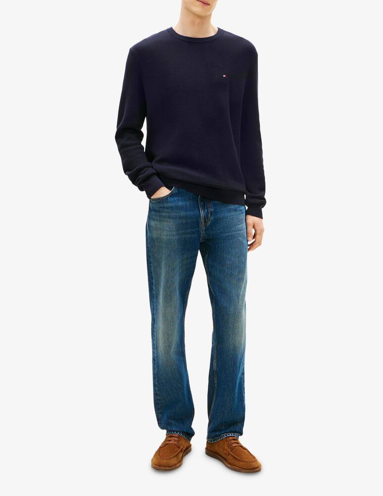 rinascente Tommy Hilfiger Maglia girocollo in cotone strutturato