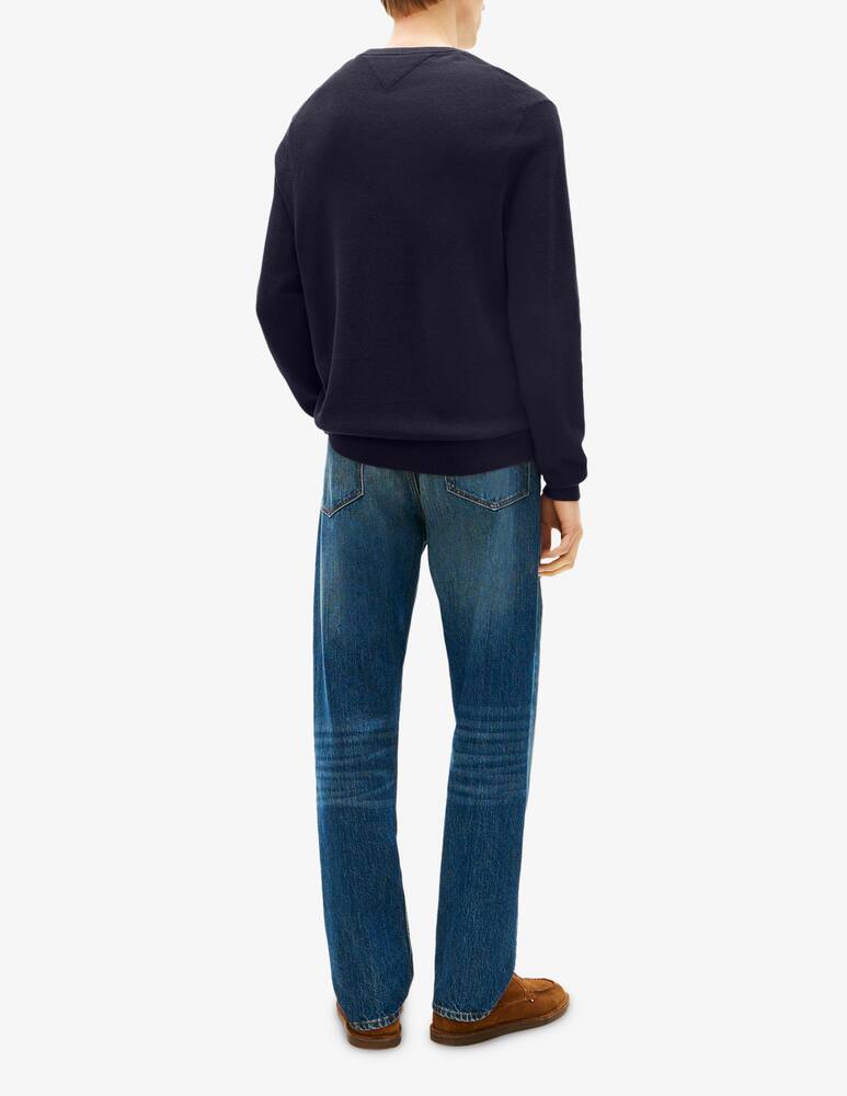 rinascente Tommy Hilfiger Maglia girocollo in cotone strutturato
