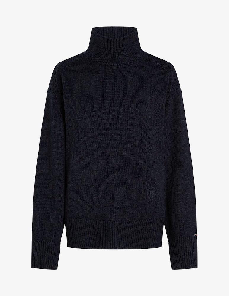 Tommy Hilfiger Maglione a collo alto in misto lana - immagine 1
